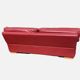 Vintage Roche Bobois red leather sofa