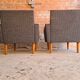 Paire de fauteuils club 70"