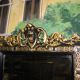 Black and gold Napoleon III mirror, 19th century, 115x86cm