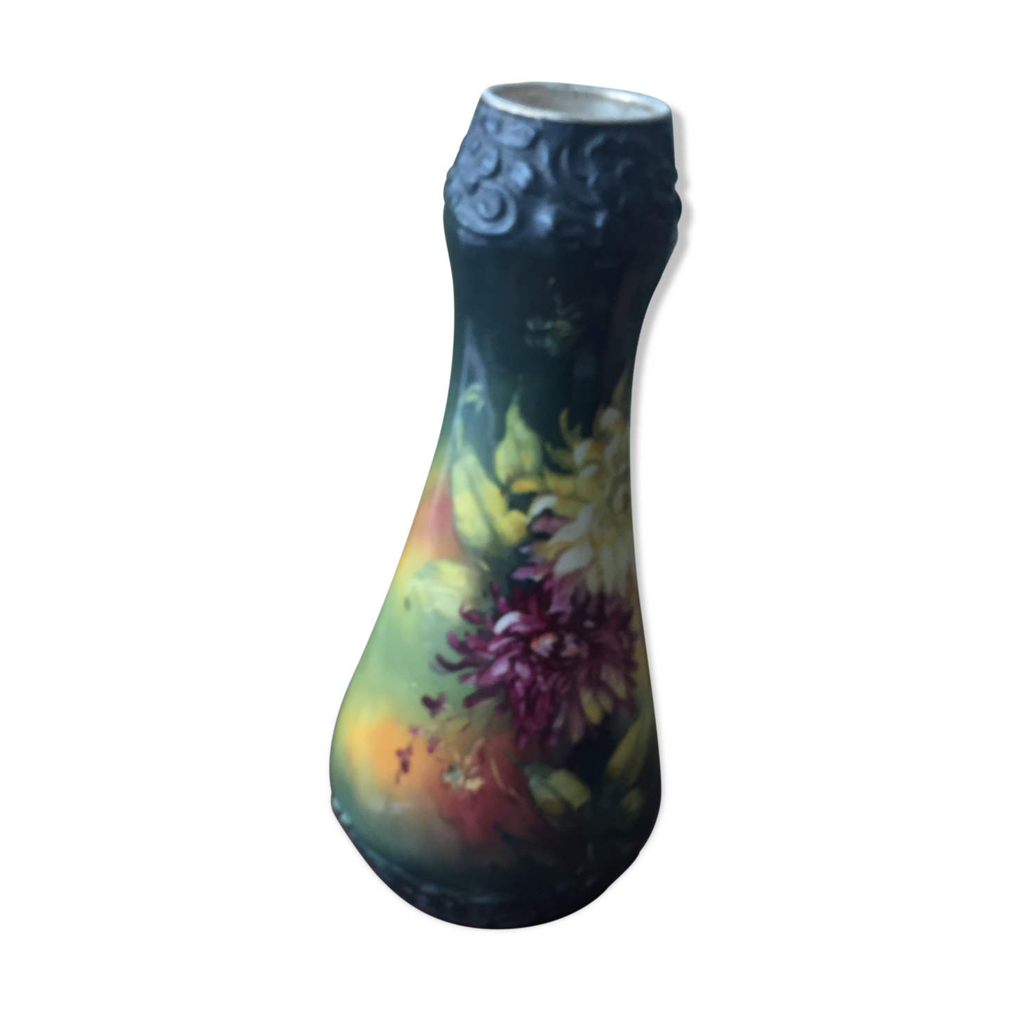 painted ceramic vase