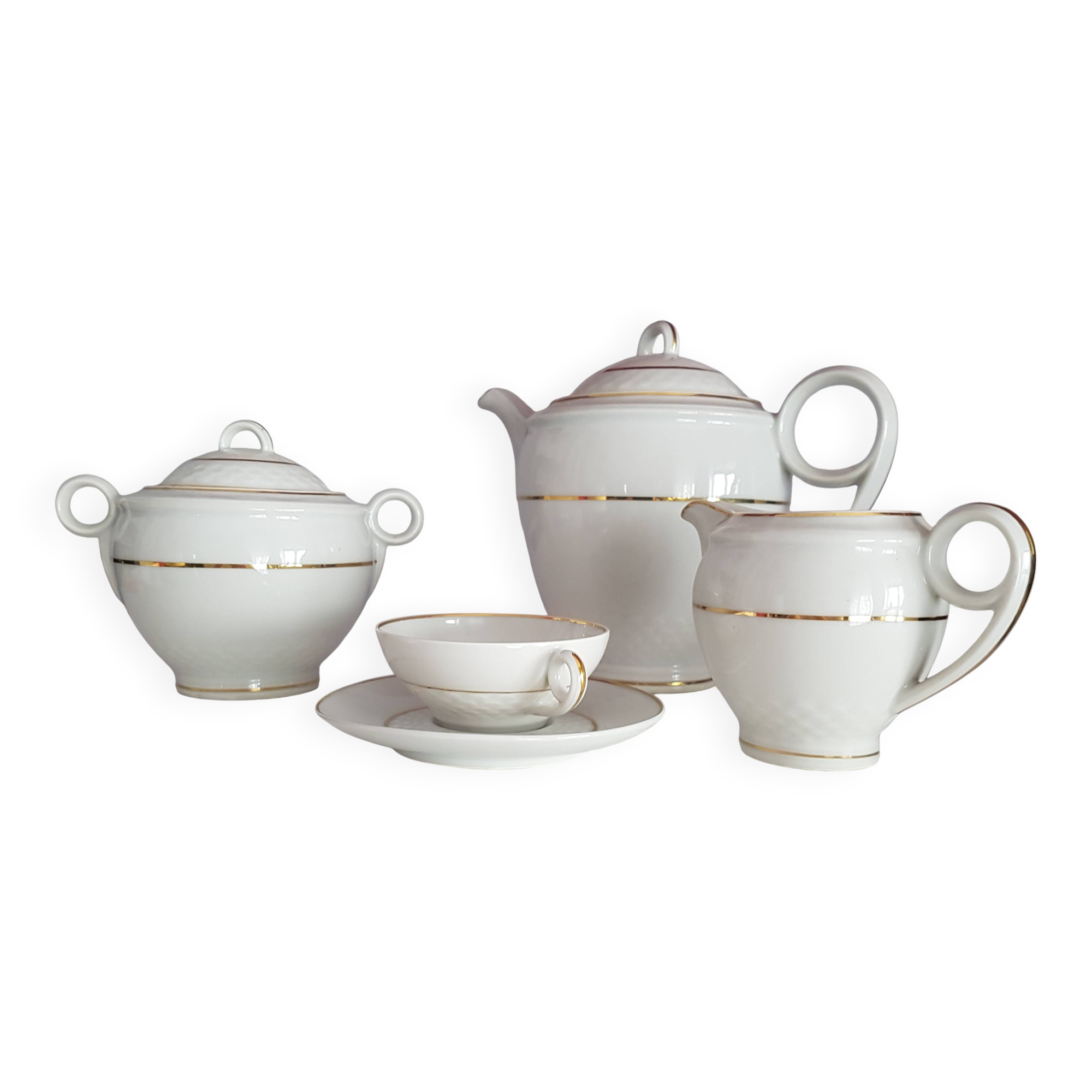 1950s Limoges porcelain coffee service