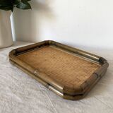 Bamboo and rattan tray