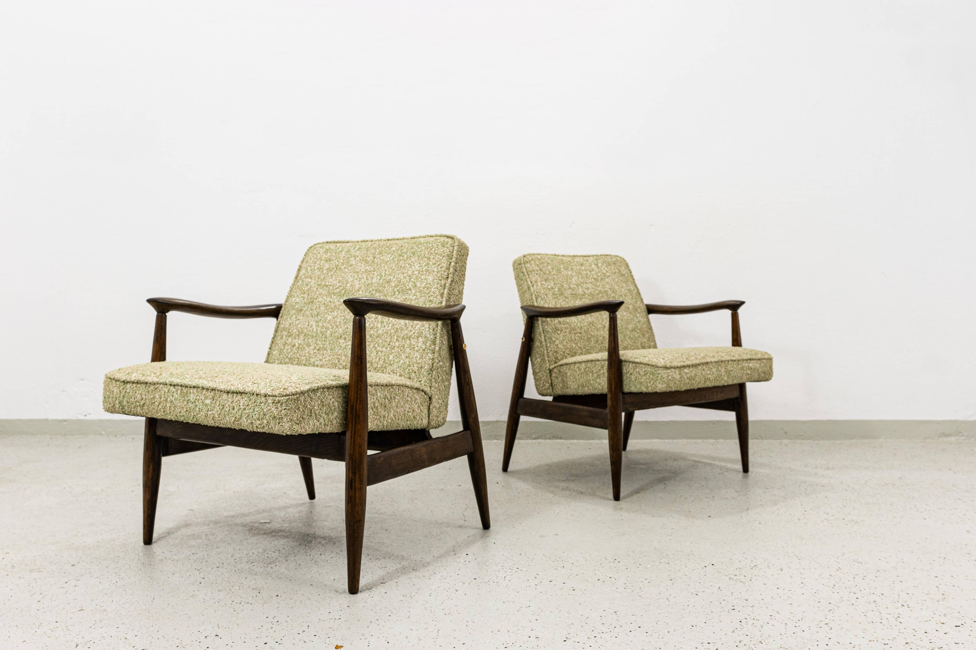 Mid Century Armchairs By Juliusz Kędziorek, Poland, 1960s, Set Of 2