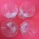 Lot 4 wine glasses conical shape