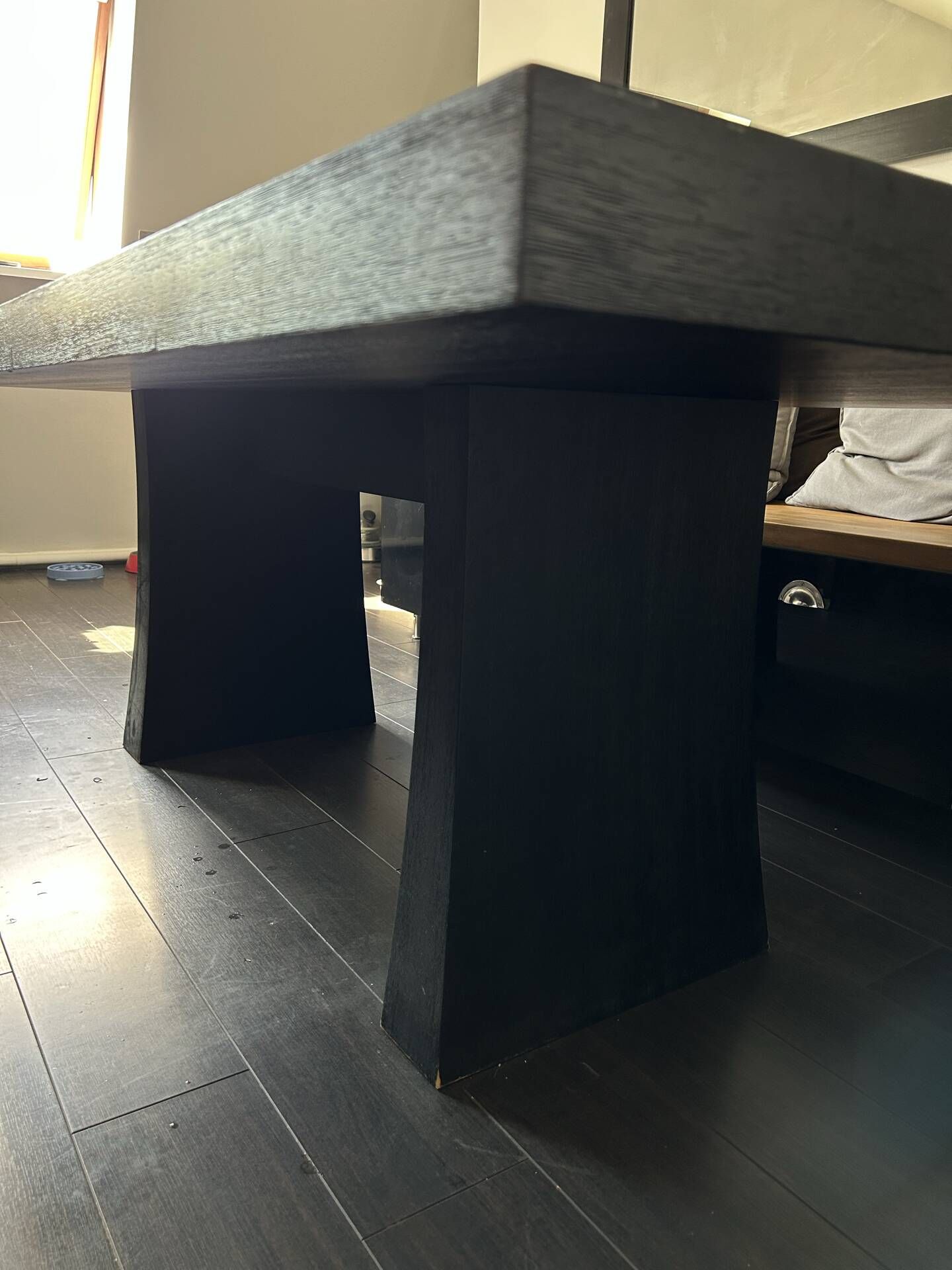 Table à manger Armani Casa - ginza- chêne noirci - 210x105cm