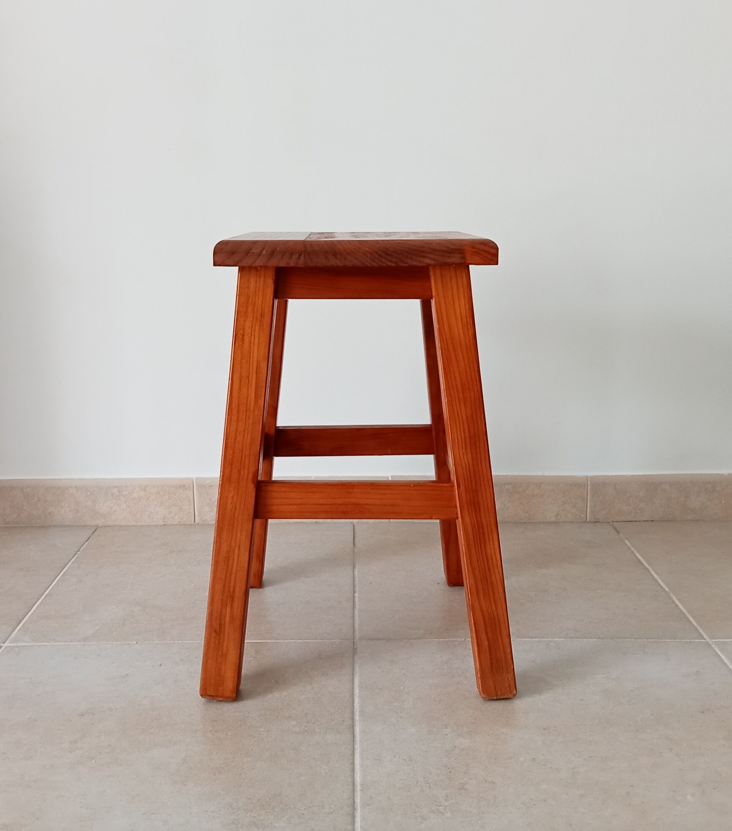 Vintage solid wood stool