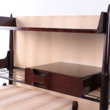 Ico Parisi Wall unit with mirror and stool 1950 Italy