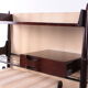 Ico Parisi Wall unit with mirror and stool 1950 Italy