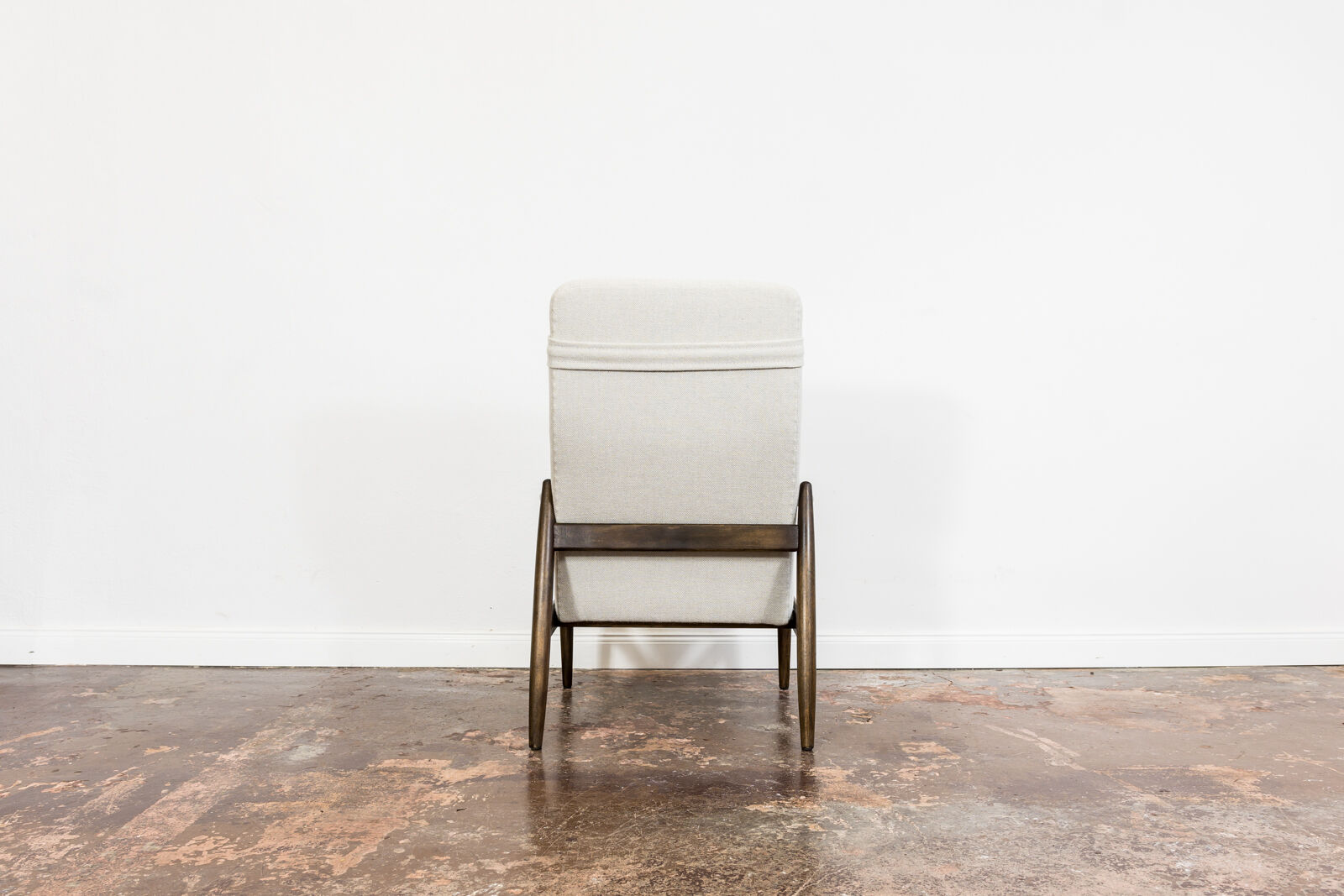 Fauteuil GFM de style mid-century par E. Homa en tissu Kvadrat, années 1960