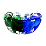 Cobalt blue Murano ashtray 1970