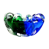 Cobalt blue Murano ashtray 1970
