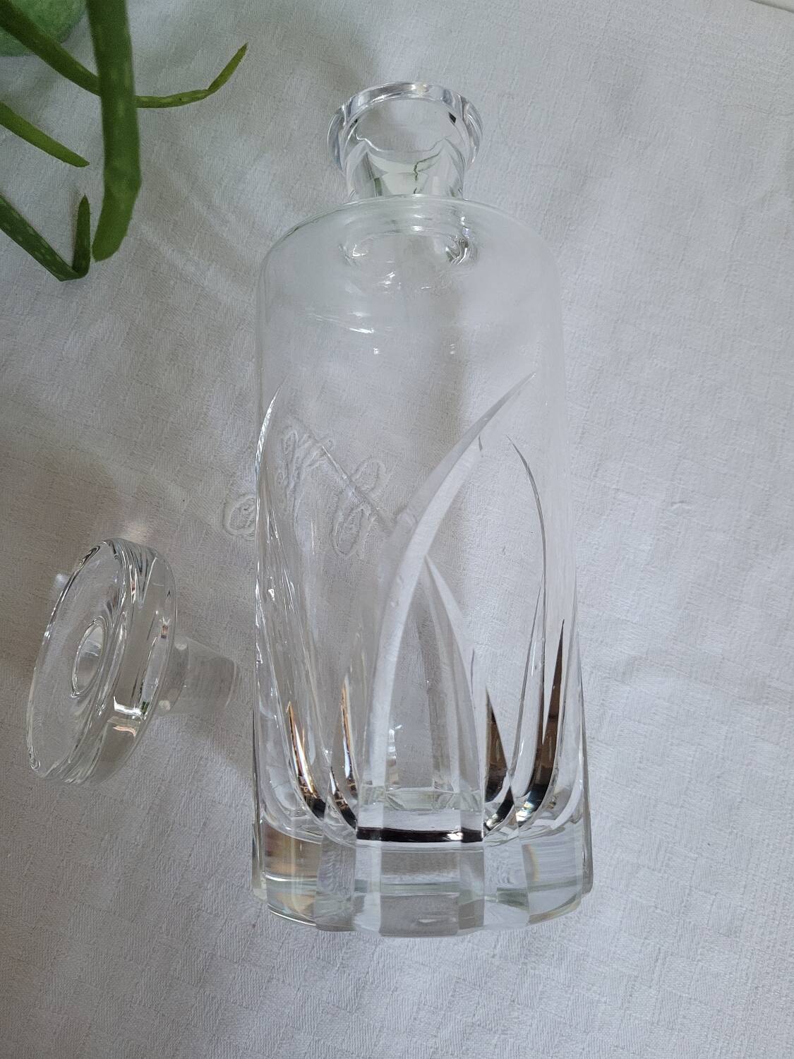 Crystal whisky carafe from Sèvres