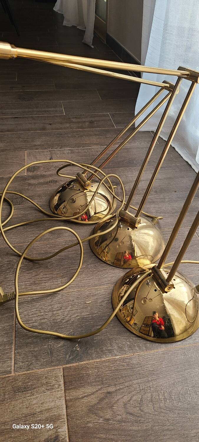 3 lampes de bureau vintage Zonca Voghera