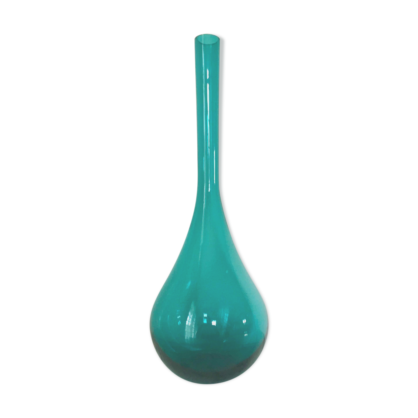 Large blown glass bottle