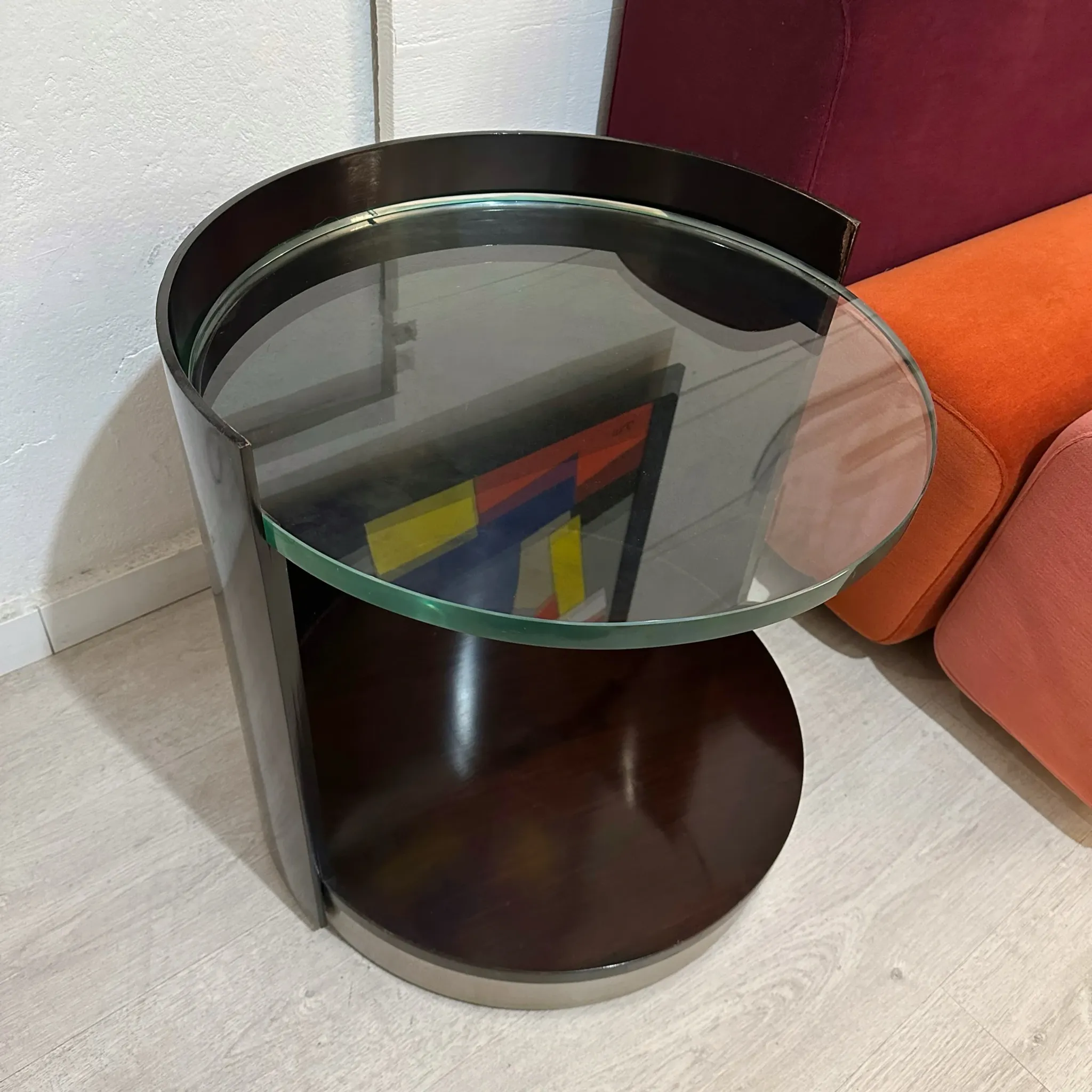 Pair of bedside tables by Gianni Moscatelli, 1970