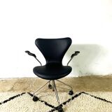 "Seven" Office Chair By Arne Jacobsen For Fritz Hansen, Denmark, 1950s
