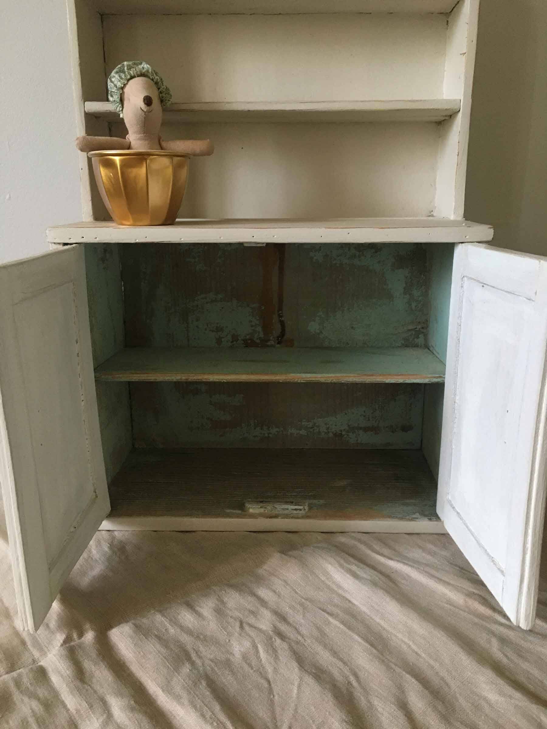 Vintage doll's cabinet sideboard