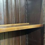 English walnut two-body library from the early 20th century.