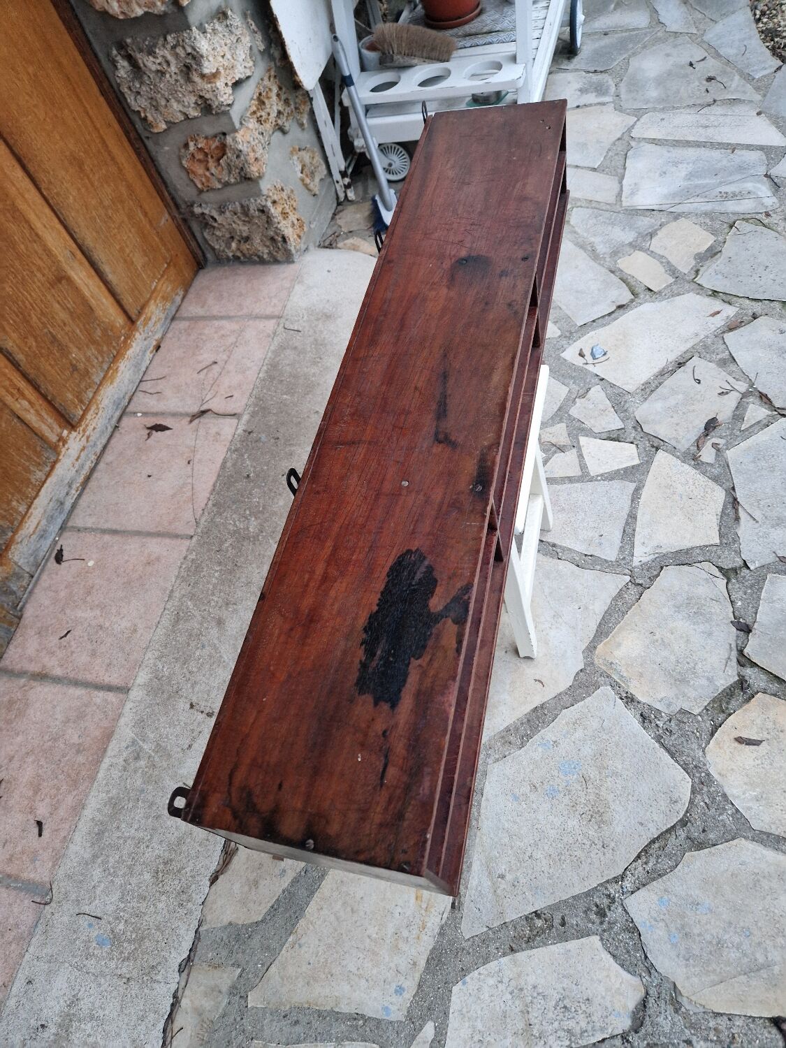 Vintage wooden shelf