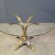 Vintage brass dining set by Belgochrom, 1970s