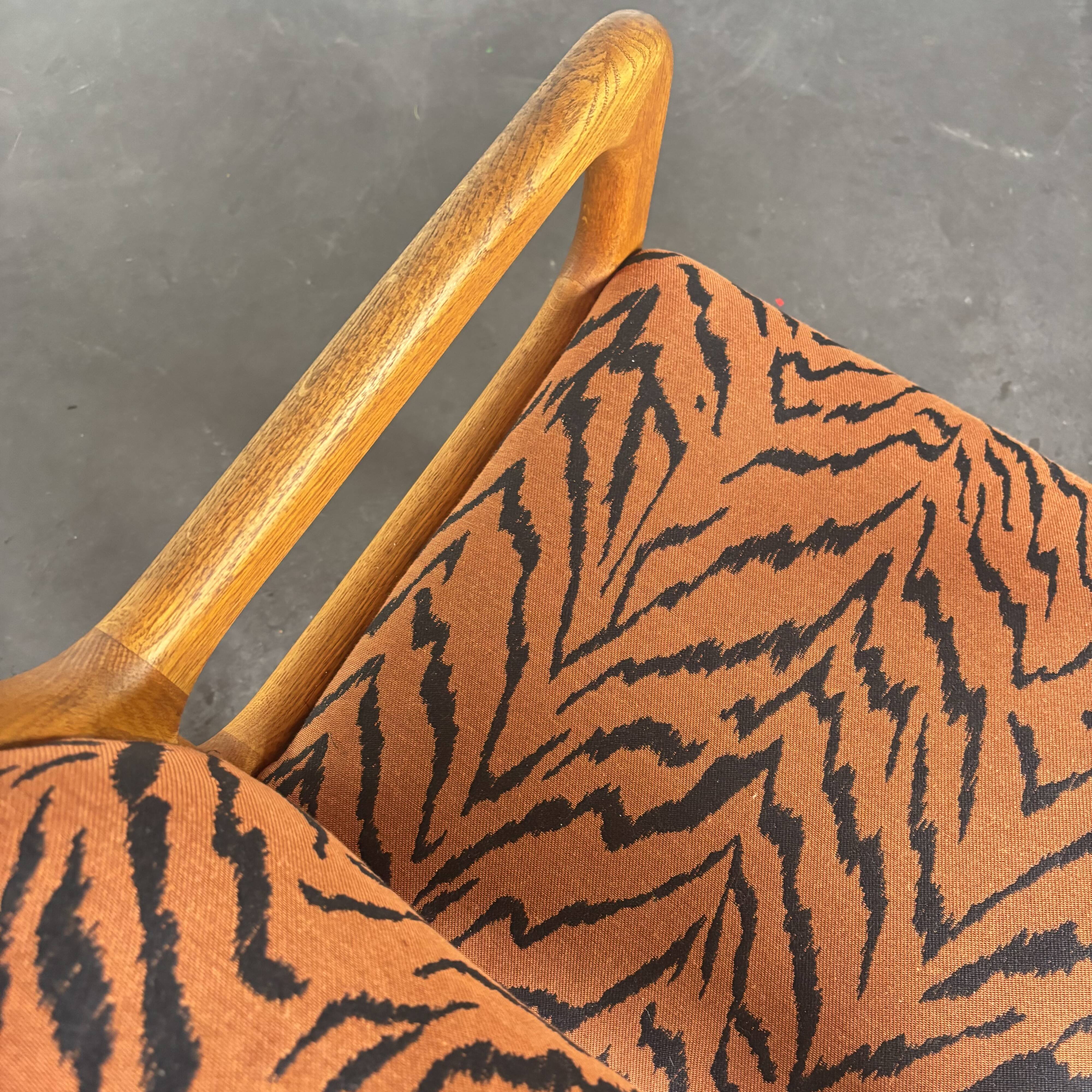 Set of 4 Scandinavian teak sled chairs