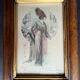 Framed fashion engraving