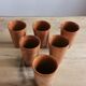 Set of 6 sandstone cups