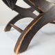 Colonial Curule Stool in Leather and Wrought Iron, Mexico, 1940s
