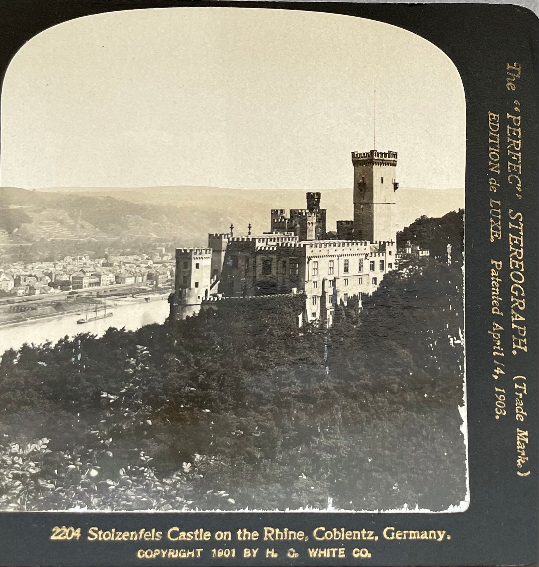 Old photography stereo, stereograph, luxury albumine 1903