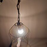 Vintage suspension in the shape of a bird cage