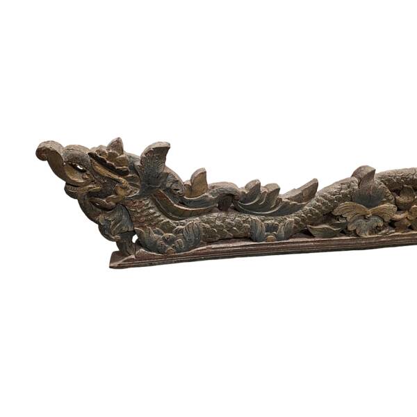 Old Indonesian Wood Carving With Dragons, 1st half 20th century