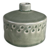 Celadon green artisanal vase