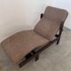 Old chaise longue wooden lounge chair Italian design from the 60s vintage