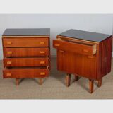 Pair of bedside tables produced by Novy Domov, 1970