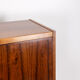 Rosewood chest of drawers with 2 drawers, forming a secretary. 1970s.