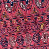 Old Turkmen bukhara handmade handmade wool rug 120x164 cm