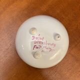 Earthenware bowl from Desvres, Strasbourg decoration, handmade