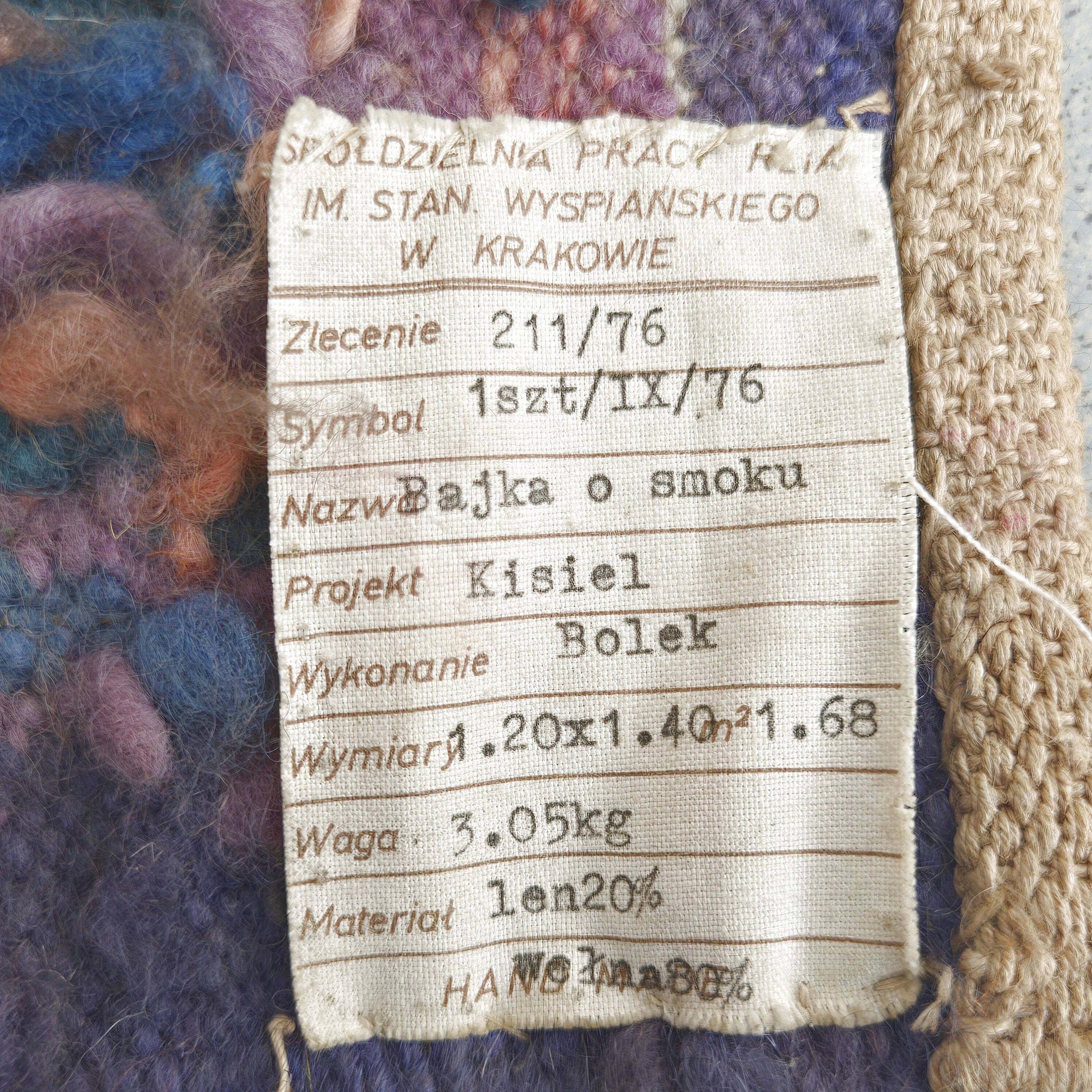 Vintage Polish tapestry 1970