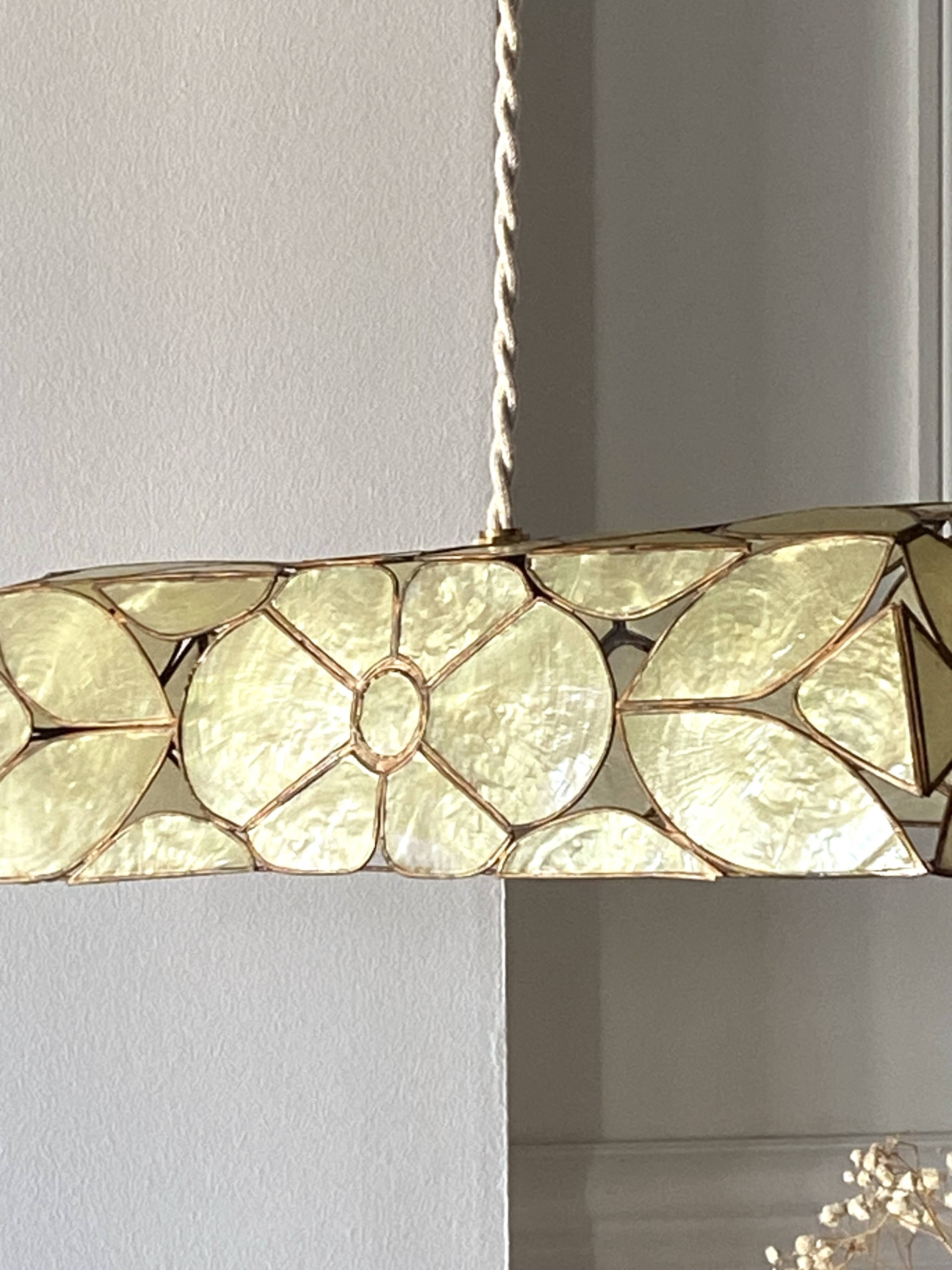 60s mother-of-pearl pendant