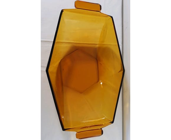 Amber glass trinket bowl