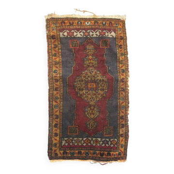 The Soul of Anatolia: Aubergine Purple Tribal Rug