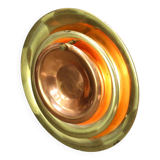 Mid-Century Cascading Wall Lamp in Brass and Copper, 1950s