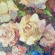 Tableau peinture bouquet de fleurs signé André Giroldi
