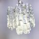 Ice crystal pendant light by Kalmar, 1960s