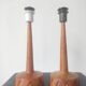 Pair of Teak lamps from Tranås Stilarmatur, Sweden, 1960s
