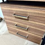 Vintage desk feet black metal