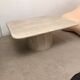 1970 travertine coffee table