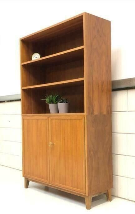 Bookcase sideboard vintage wall cabinet mid-century