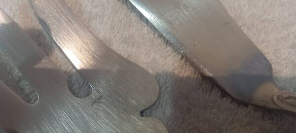 Couvert à servir le poisson 2p métal argenté orfèvre Ercuis LXV 29