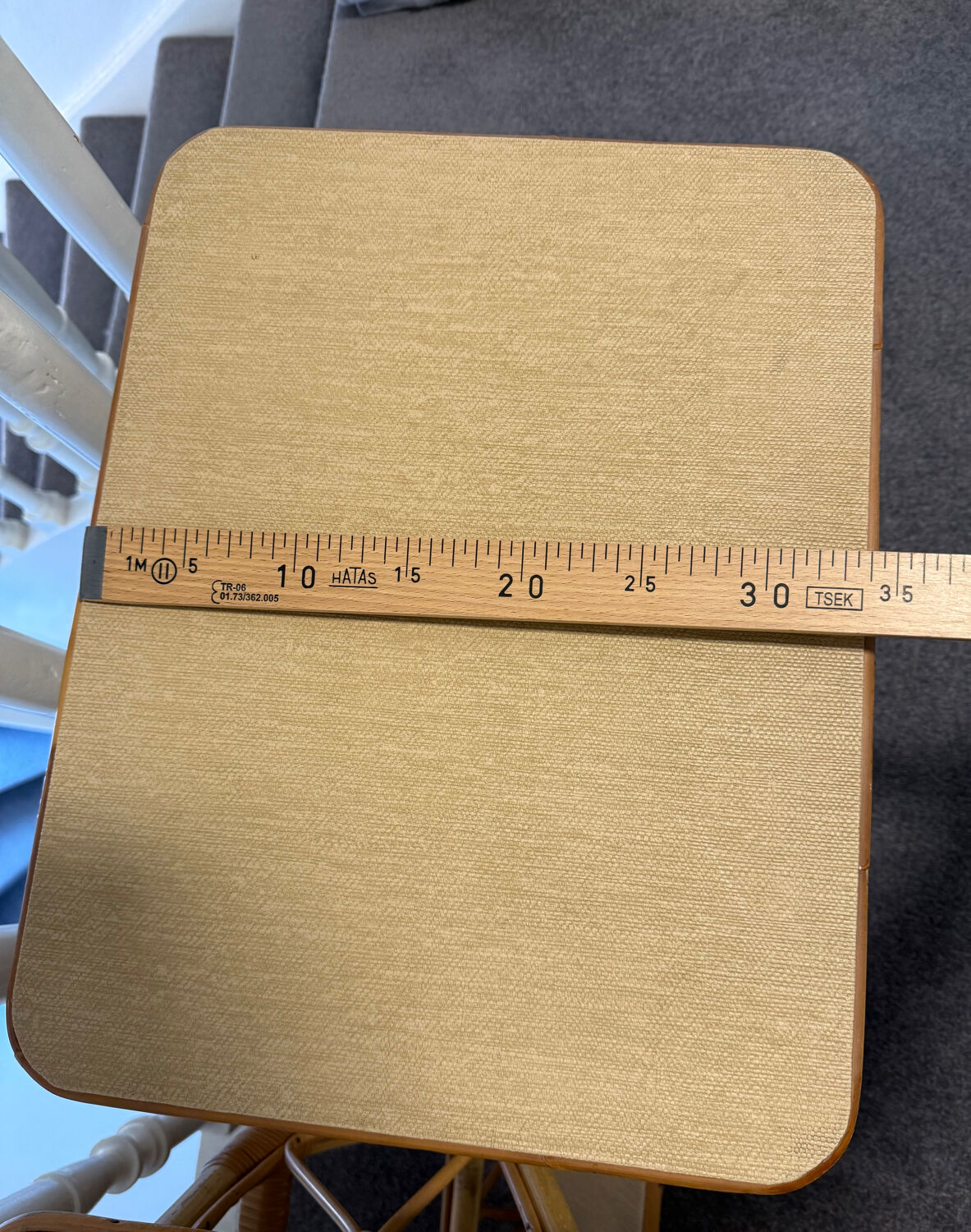 Rattan bedside table